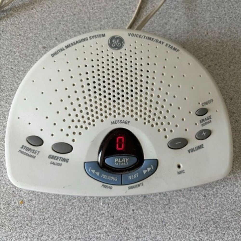 GE Model No.: 29875GE1-B Thompson Inc. Answering Machine *Works*